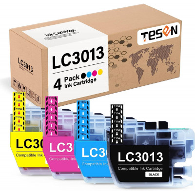 TESEN Compatible LC3013 Ink Cartridge Replacement for Brother 3013 LC 3013 LC3011 4 Pack